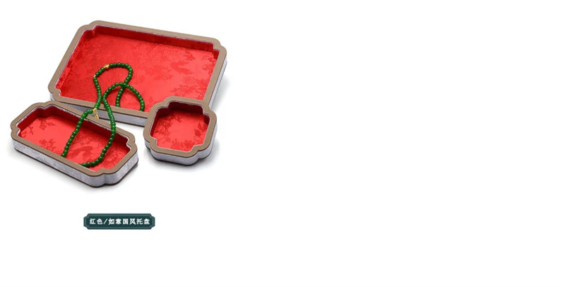 Retro Jewelry Display Tray Luxury Exquisite Ring Earring Organizer Pallet Bracelet Necklaces Jewelry Organizer Display Case