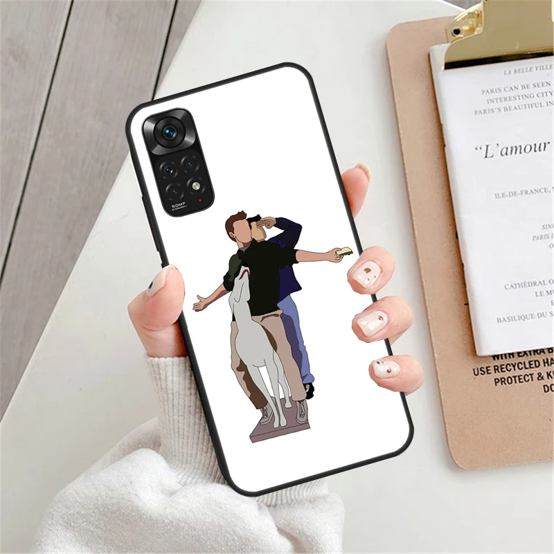 Friends Chandler And Joey Case For Xiaomi Redmi Note 12 Pro 8 9 10 11 Pro Note 12S 11S 10S 9S Redmi 12C 9C 10C Cover