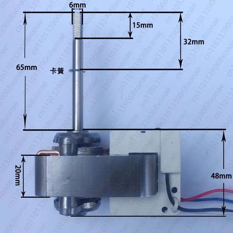 YJ61-20/16 محرك غير متزامن ذو عمود مظلل عالمي، مروحة صغيرة صغيرة، مروحة برجية، محرك مروحة متداول، محرك 220 فولت #4