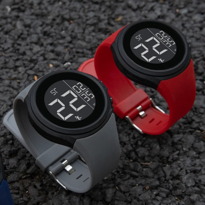 Militaire sport Heren digitaal horloge Multifunctioneel buiten waterdicht elektronisch polshorloge Schokbestendige horloges voor mannelijke geschenken