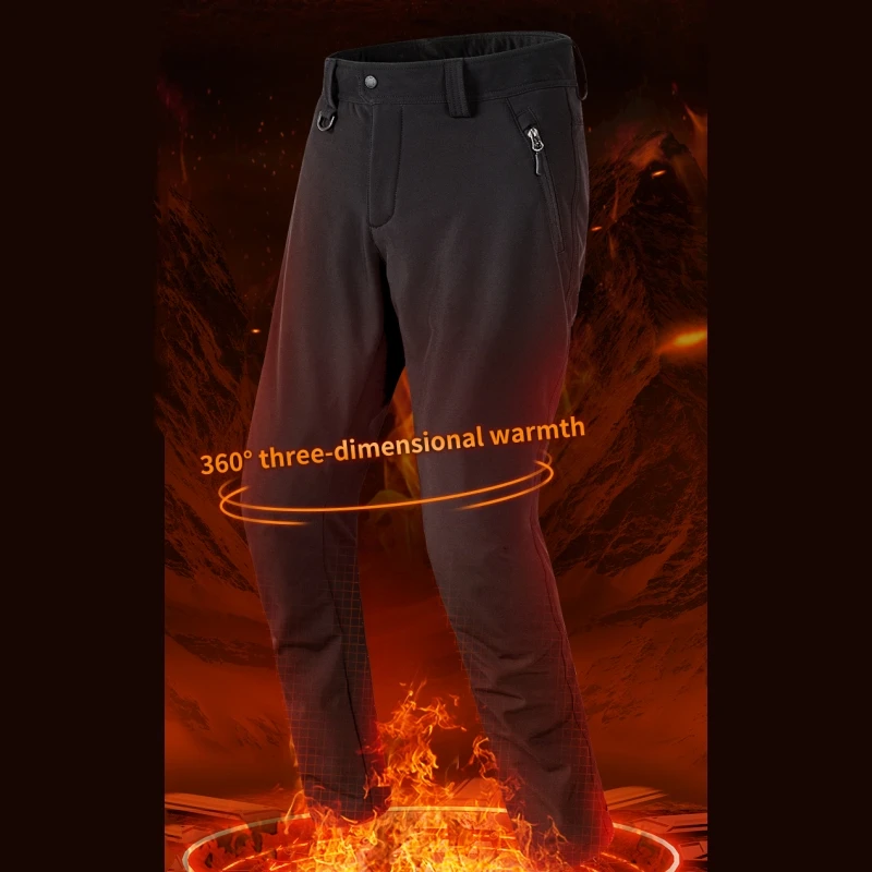 CE2 Level Winter Motorcycle Riding Pants Thickened Waterproof Long Pants Riding Casual Work Pants Trousers Protective Gear