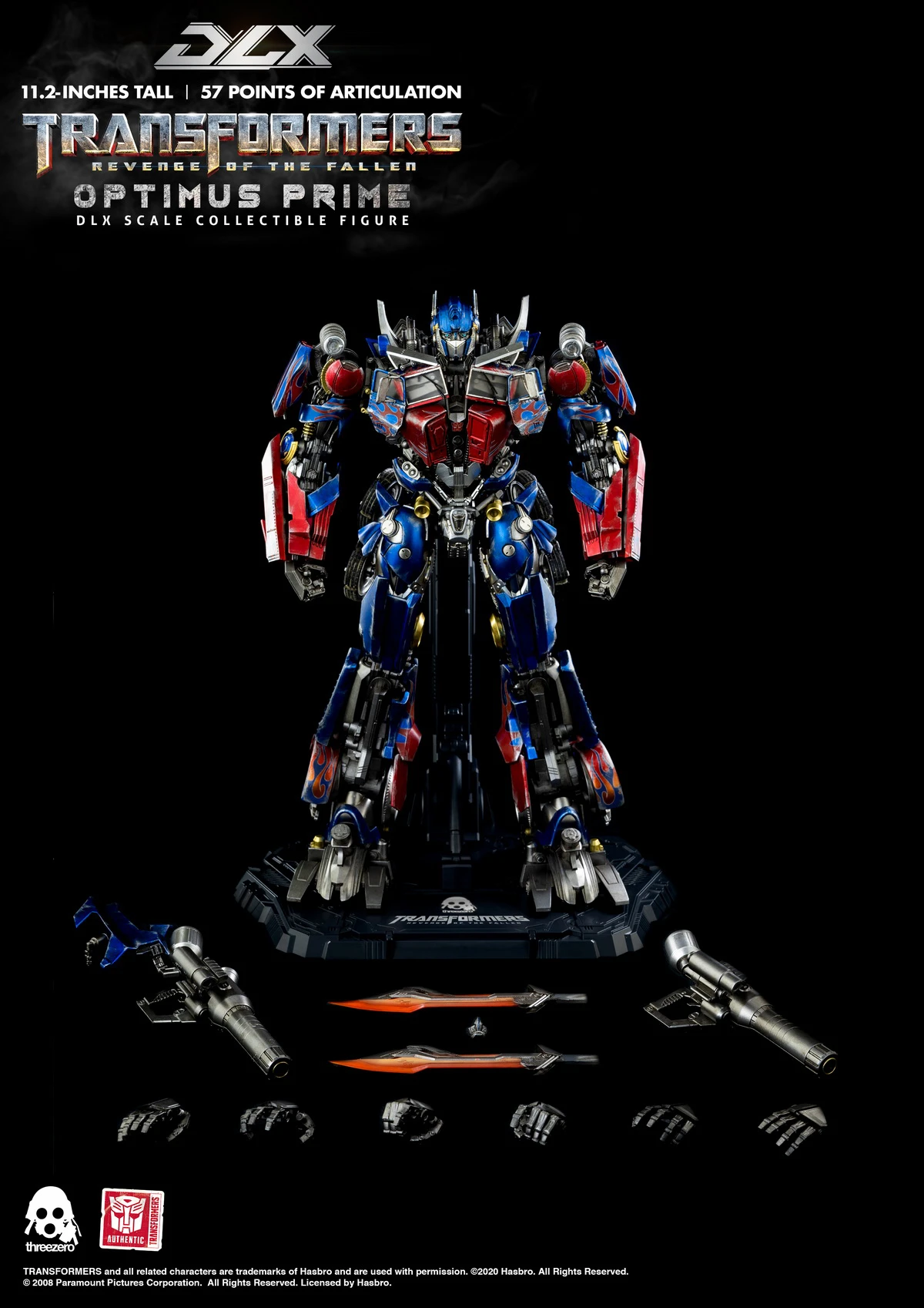 [pre-order] Hasbro Three Zero Transformers: Revenge of The Fallen DLX Optimus Prime Model Toy Anime Gift Collect Action Figures)