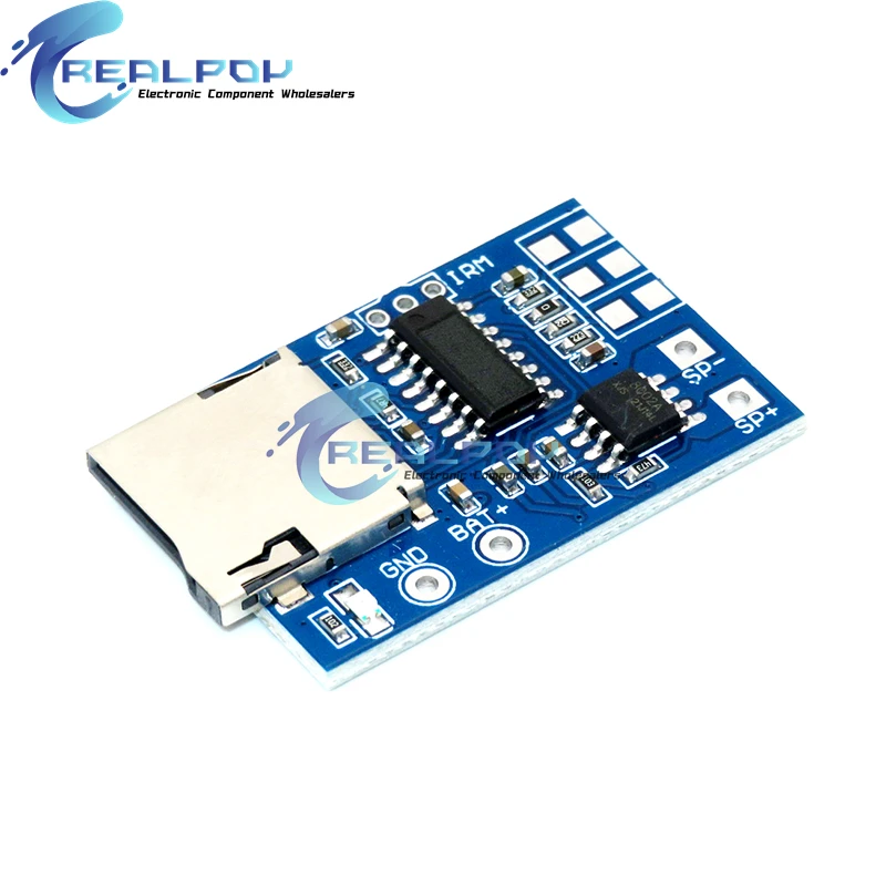 GPD2846A TF Card MP3 Decoder Board 2W Amplifier Module for Arduino GM Power Supply Module