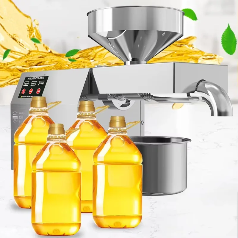 

Home Stainless Steel Oil Press Machine Automatic Small Cooking Oil Processing Kitchen Appliance