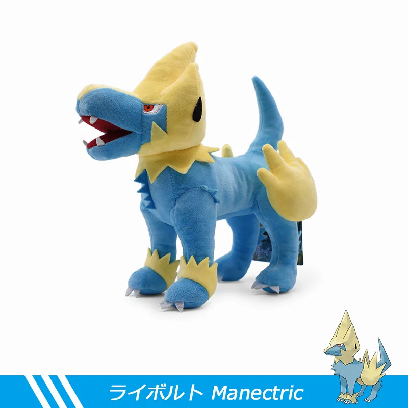 Pokemon Manectric Pluche Knuffels Staande Elf Pop Kussen Home Decor Speelgoed Verjaardagscadeau voor kinderen Vrienden