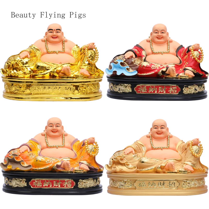 

Maitreya Buddha ornaments Big belly Laughing Buddha home crafts ornaments feng shui Buddhism decorative figurines