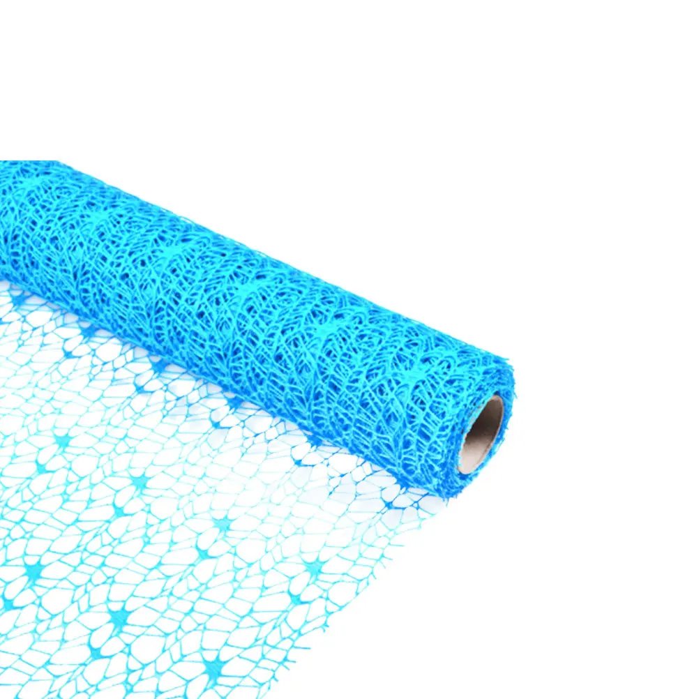 

Roll Yarn Jacquard Net Gauze Sea Blue Large Size Kindergarten DIY Gift Wrapping Curtain Backdrop Mesh Pendant Flower Packaging