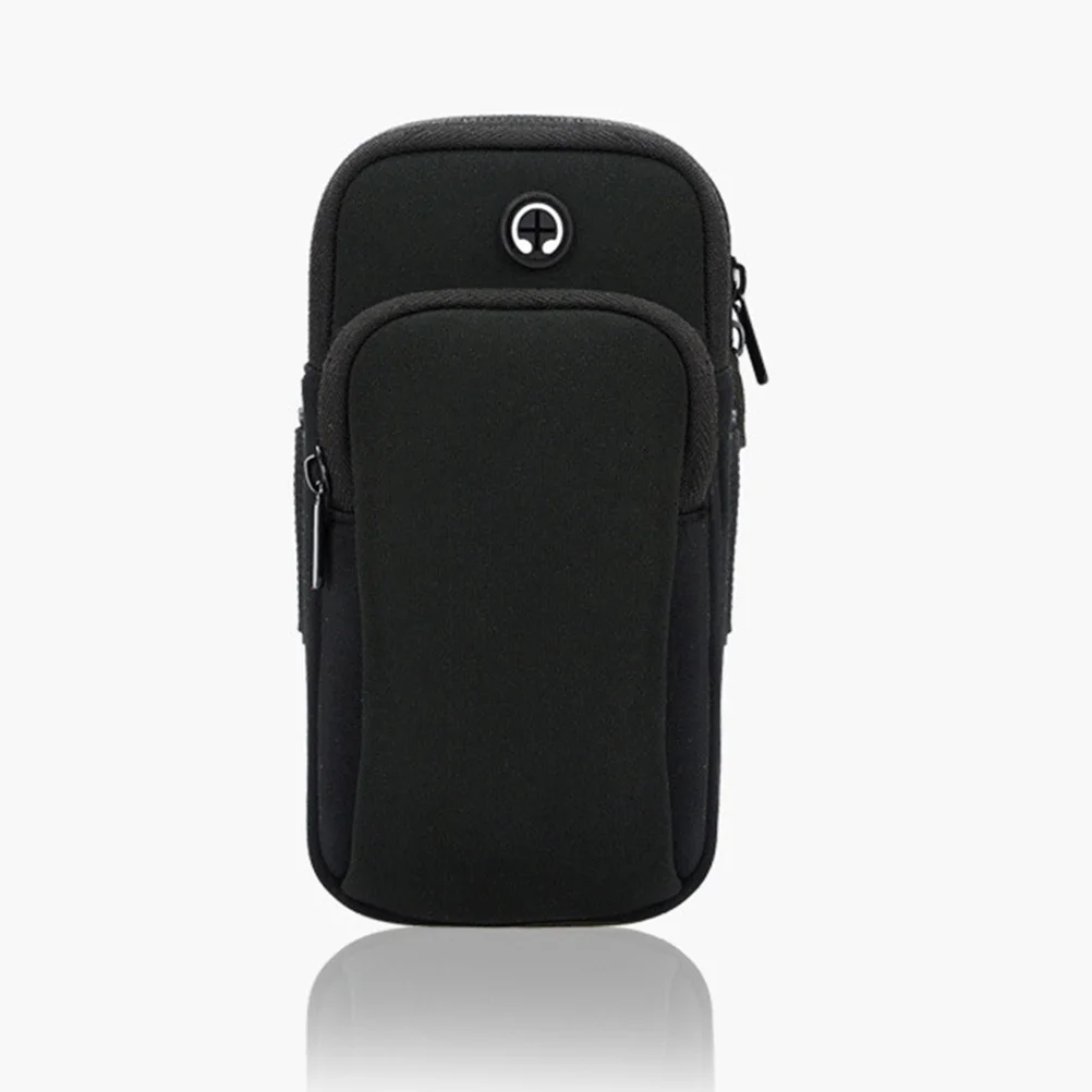 

Fitness Armbag Lightweight Secure Phone Holder for Running Biking Up to 6 Inch Devices Black Sweatproof Arm Bag for Outdoor