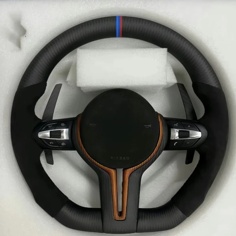 

For B M W F10 M5 F5-7 GT5 2009-2015 2016 Customize Leather Upgrade M Performance Ca Sport Steering Wheel