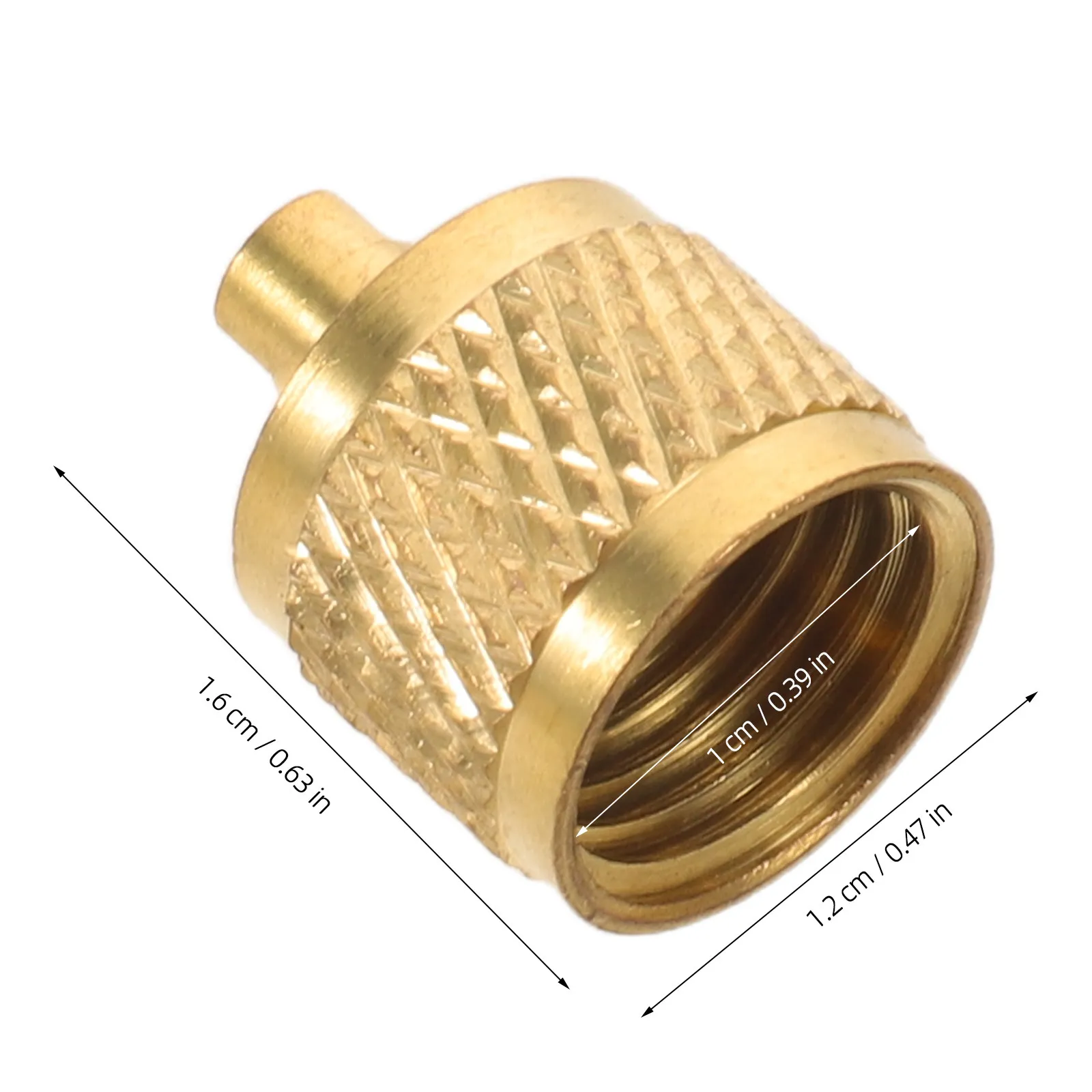 10Pcs Copper Sae Valve Caps Leakproof Core Removers for R22 R410a Hvac Ac System Refrigeration Access Valve Caps