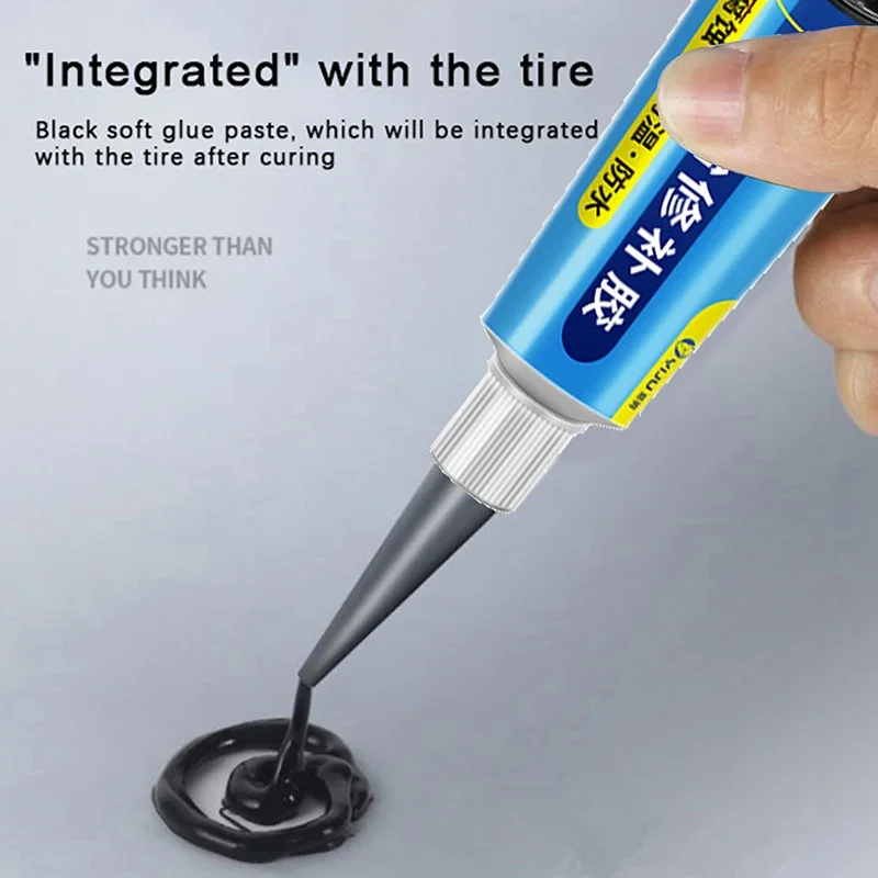 CAER Tire Repair Black Glue Liquid Strong Rubber Car Instant Strong Tools Wear-resistant Non-corrosive Adhesive Bond Repairing