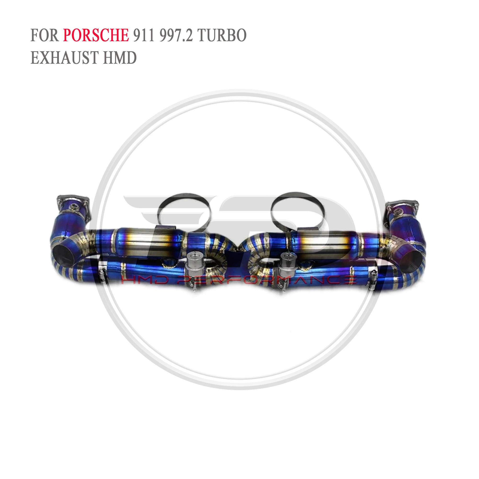 

HMD Titanium Exhaust System Performance Catback for Porsche 911 997.2 Turbo 3.8T Muffler With Valve