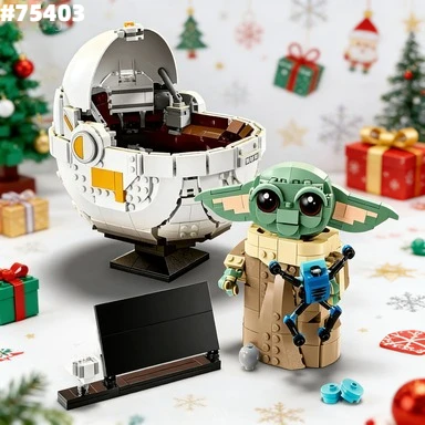 the-child-hover-pram-cartoon-series-model-building-blocks-kit-assembly-bricks-toys-for-children-boys-collection-display-gifts