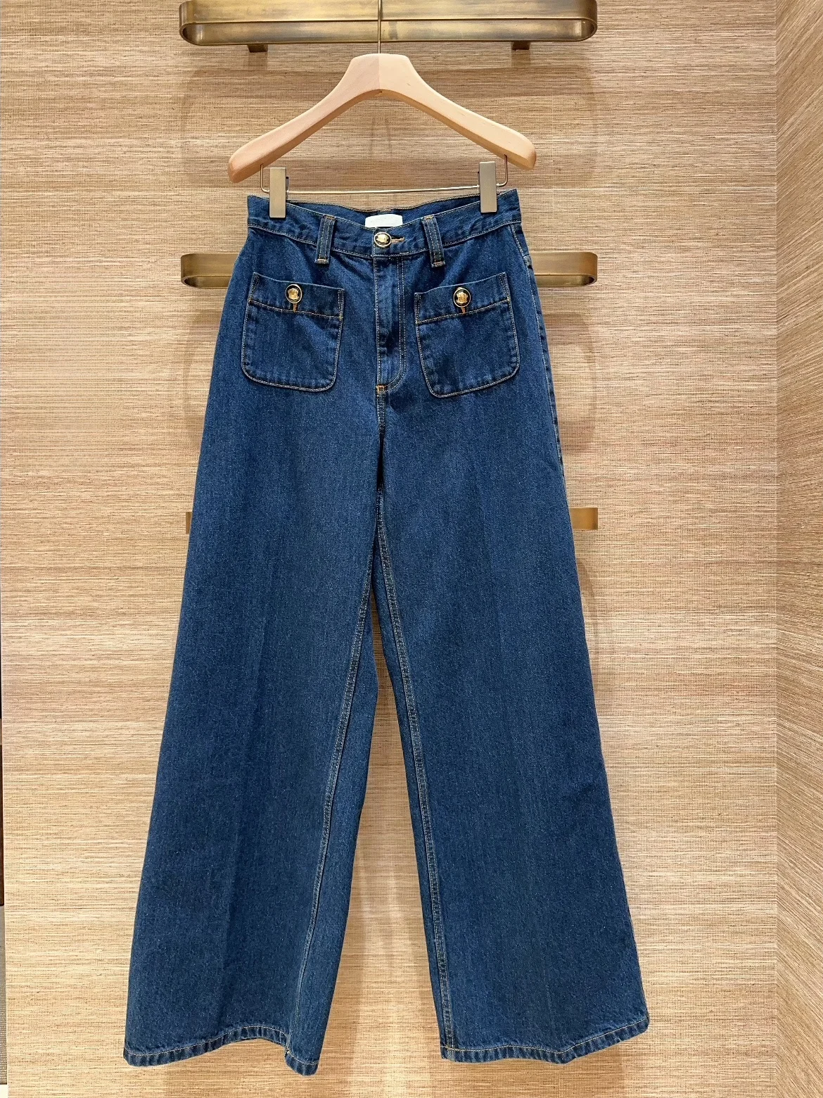 

Джинсы Heidd с высокой талией и широкими штанинами, синие, стильные, длинные брюки для женщин, зимний сезон, хлопковая ткань, на молнии, весна 2026