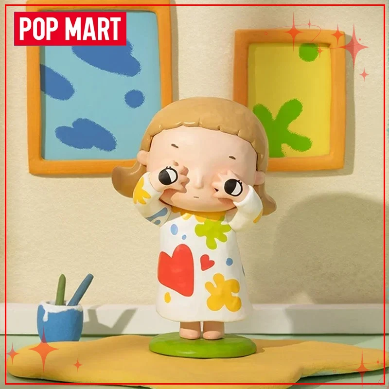 POP MART Nyotas Flauschige Life Series Mystery Blind Box هدية عيد الميلاد