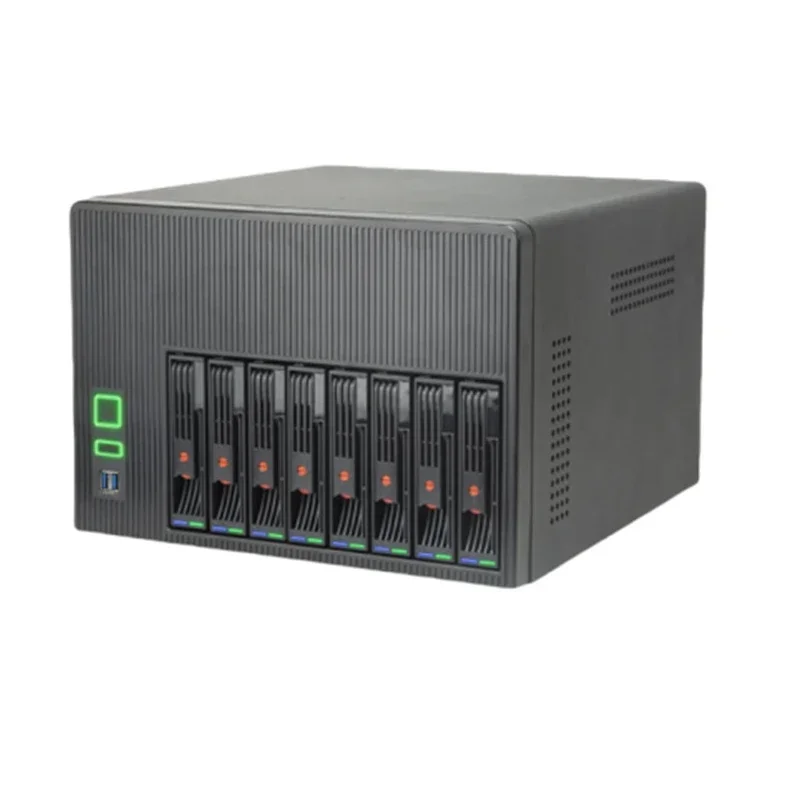 NAS 8 Disk Hot-swappable Supports 4-slot Large Motherboard File Storage Movie Virtual Machines