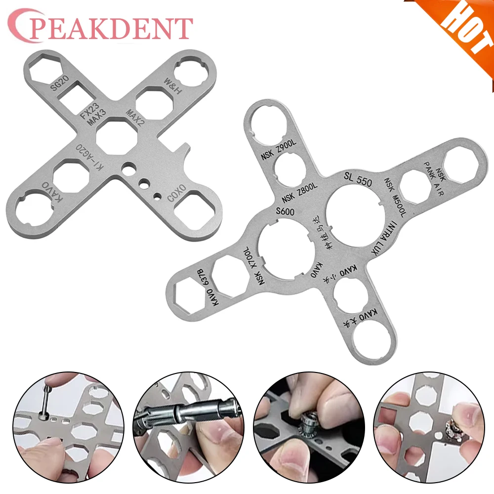 

1 шт. Стоматологический высокоскоростной турбинный ключ для снятия задней крышки для NSK/WH/SIRONA/BEING/SINOL/KAVO. Инструмент для снятия задней крышки.