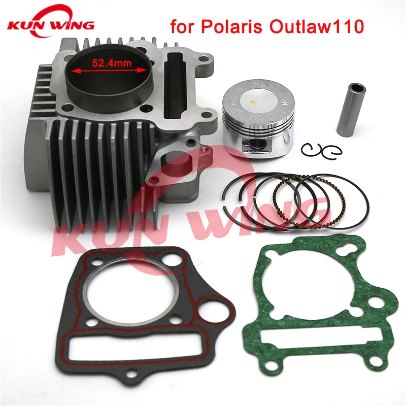 

52.4mm Bore Cylinder Piston Kit for Polaris Outlaw110 Outlaw 110 BJX110 ATV Motorcycle Parts