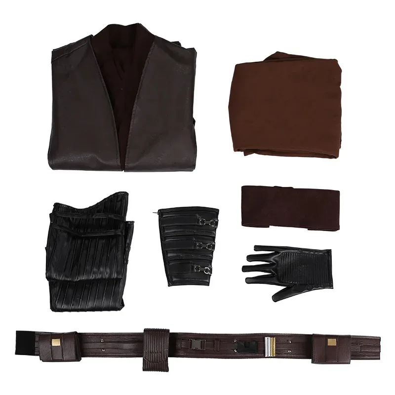 25COSKnight Anakin Cosplay Costume da uomo Film Spazio Battaglia Guerriero Gioco di ruolo Fantasia in pelle Abbigliamento Uomo adulto Festa di Halloween