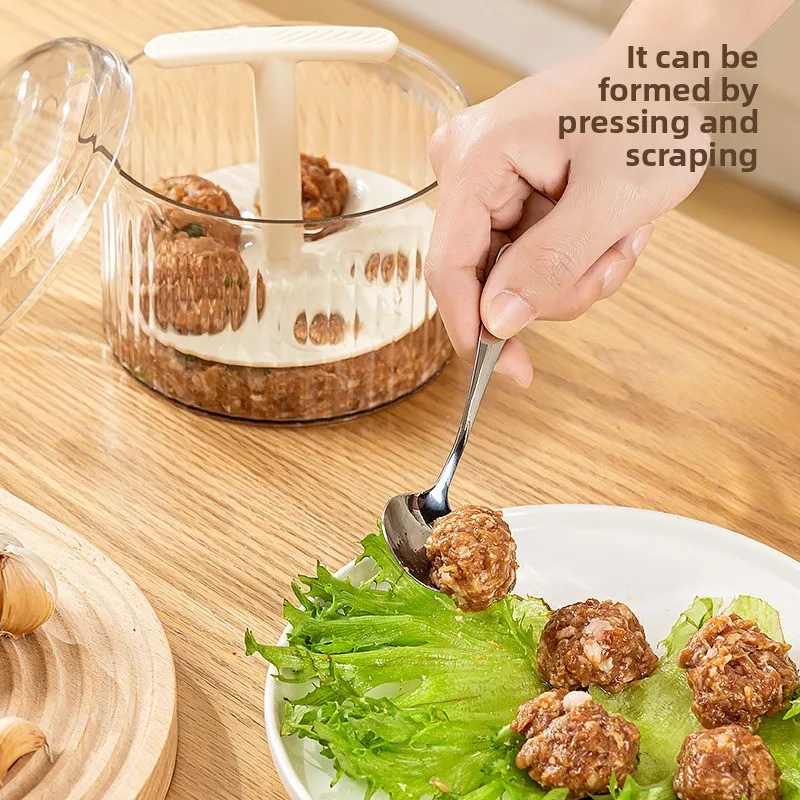 Household Hand Extruder Meatball Machine Shrimp Slider Fishball Manual One-piece Household Meatball Machine
