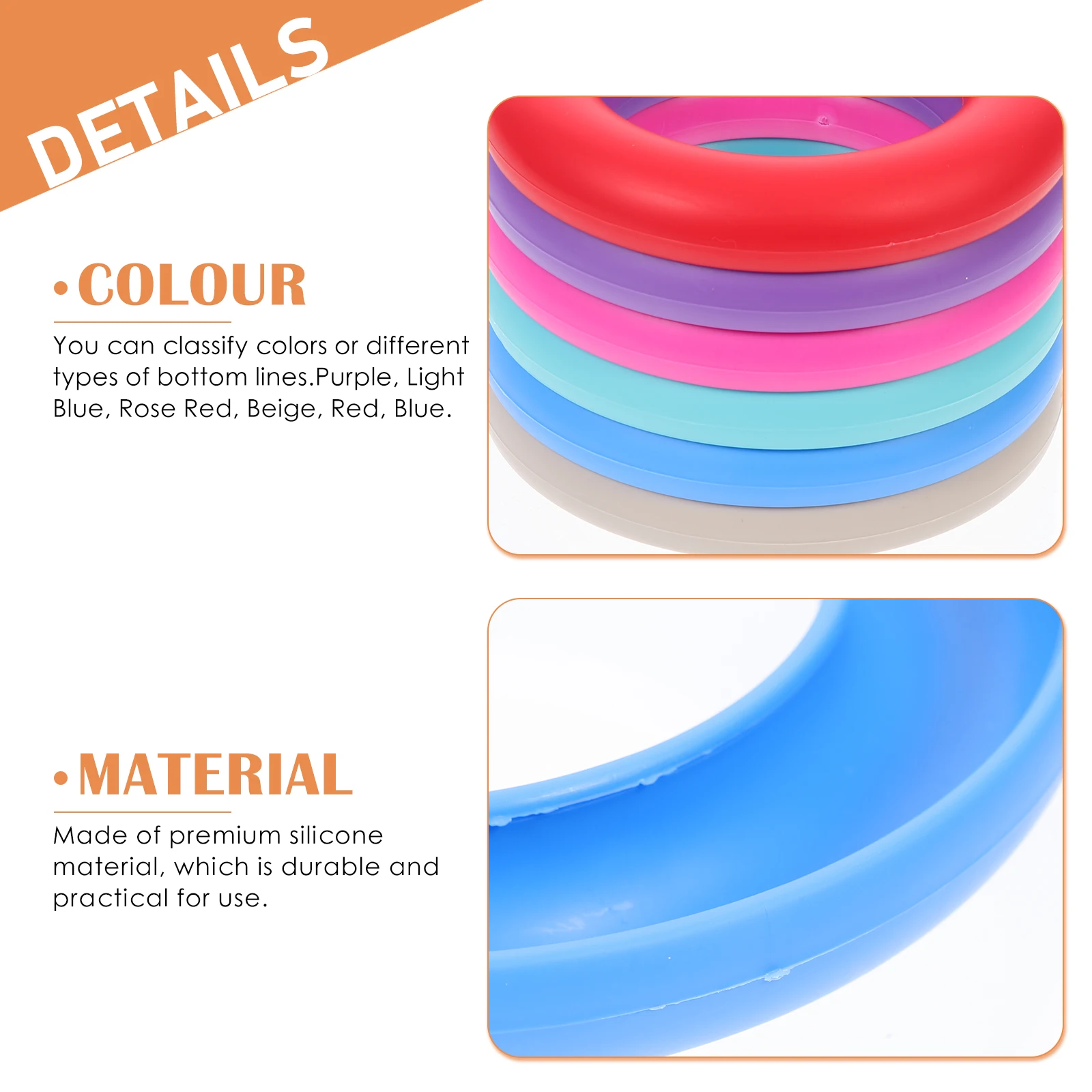 

6 Pcs Bobbin Case Storage Ring Holder Sewing Accessories Container Tray Silicone Practical ganizer Premium Material