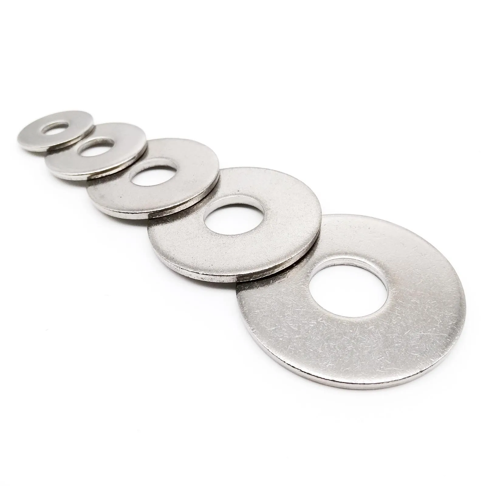 M2.5 M3 M3.5 M4 M5 M6 M8 M10 M12M14M16 GB96 DIN9021 304 الفولاذ المقاوم للصدأ اضافية كبيرة الحجم كبيرة واسعة سميكة شقة غسالة عادي طوقا #3