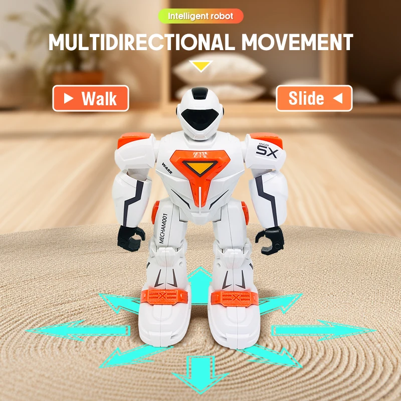 Smart Remote Control Robot Model Dancing Singing Gesture Induction Mechanical Warfare Police RC Robots Kids Toys Birthday Gift