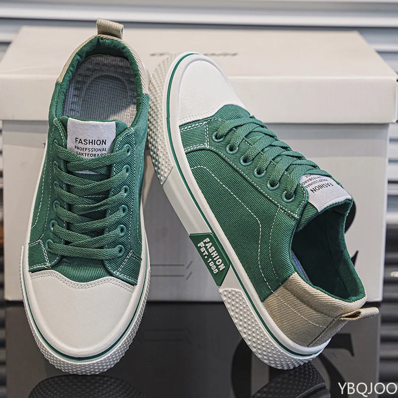 Lightweight and breathable men's shoes New canvas shoes Comfortable large size wear-resistant fashion men's casual sports shoes
