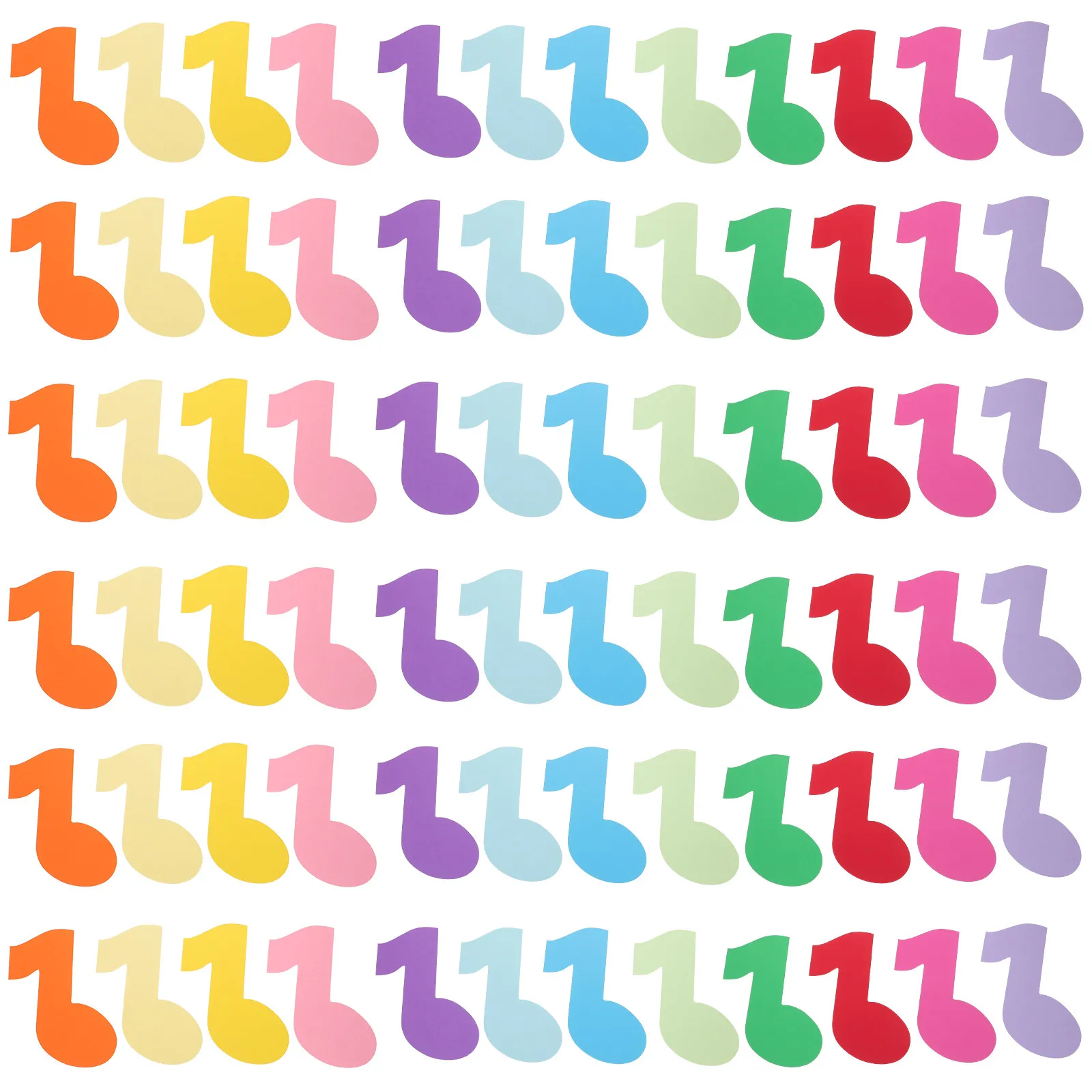 72Pcs Musical Note Paper Cutouts Delicate Wall Decor for Classroom Nursery Bedroom Office DIY Scrapbooking Card Making Wall Art