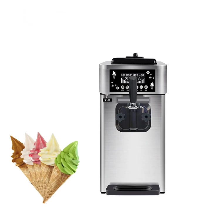 GQ-18CTB Commercial Vending Three Flavors Soft Serve Ice Cream Making Machine For Sale