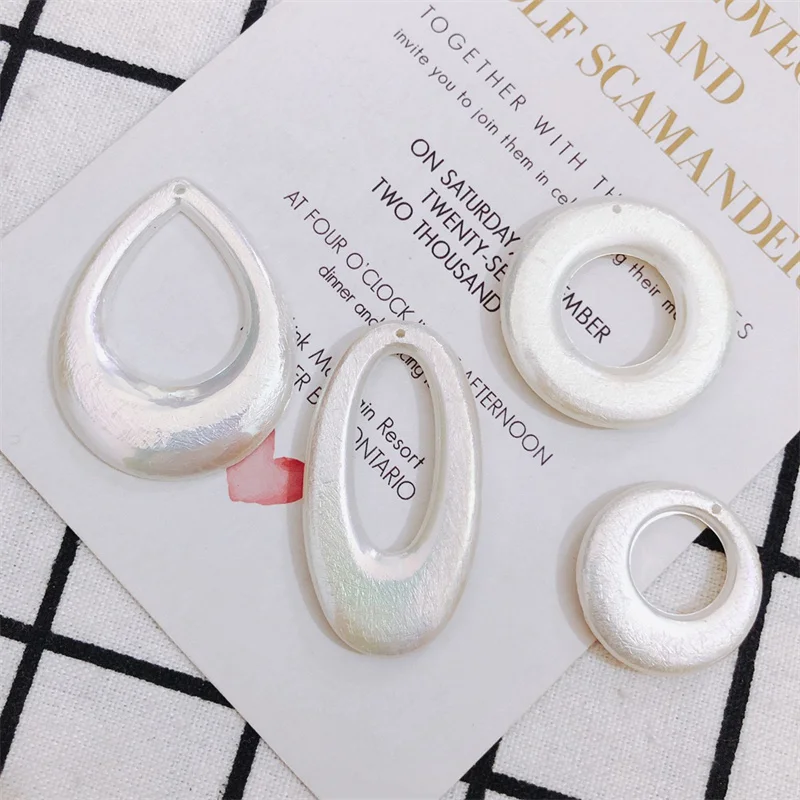 Wholesale 50pcs/lot color print geometry rounds water drop ovals shape resin beads diy jewelry garment hair accessory