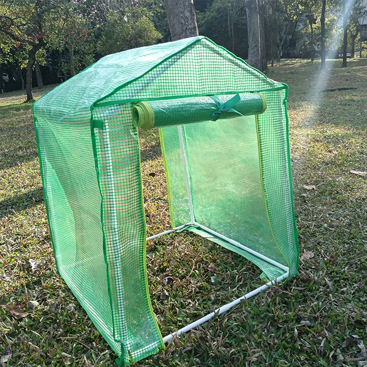 Portable greenhouse rain shelter suitable for indoor and outdoor use in courtyards - easy to install PVC transparent cover that