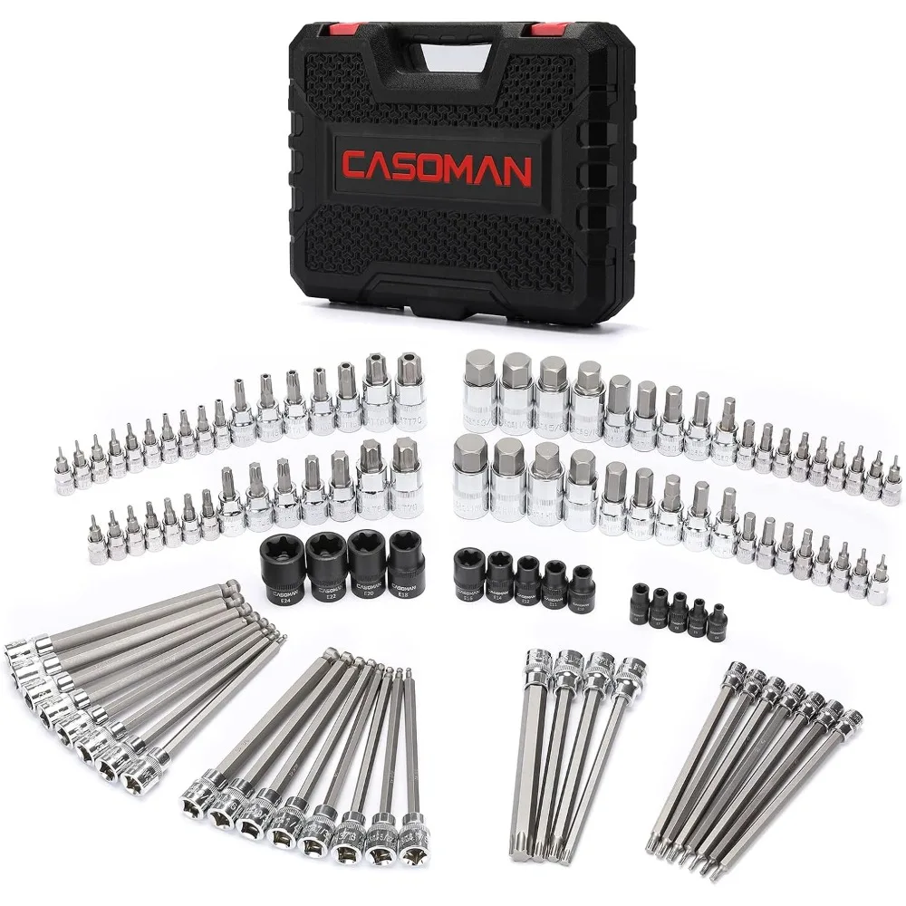 107 Pieces Bit Socket Set, 1/4