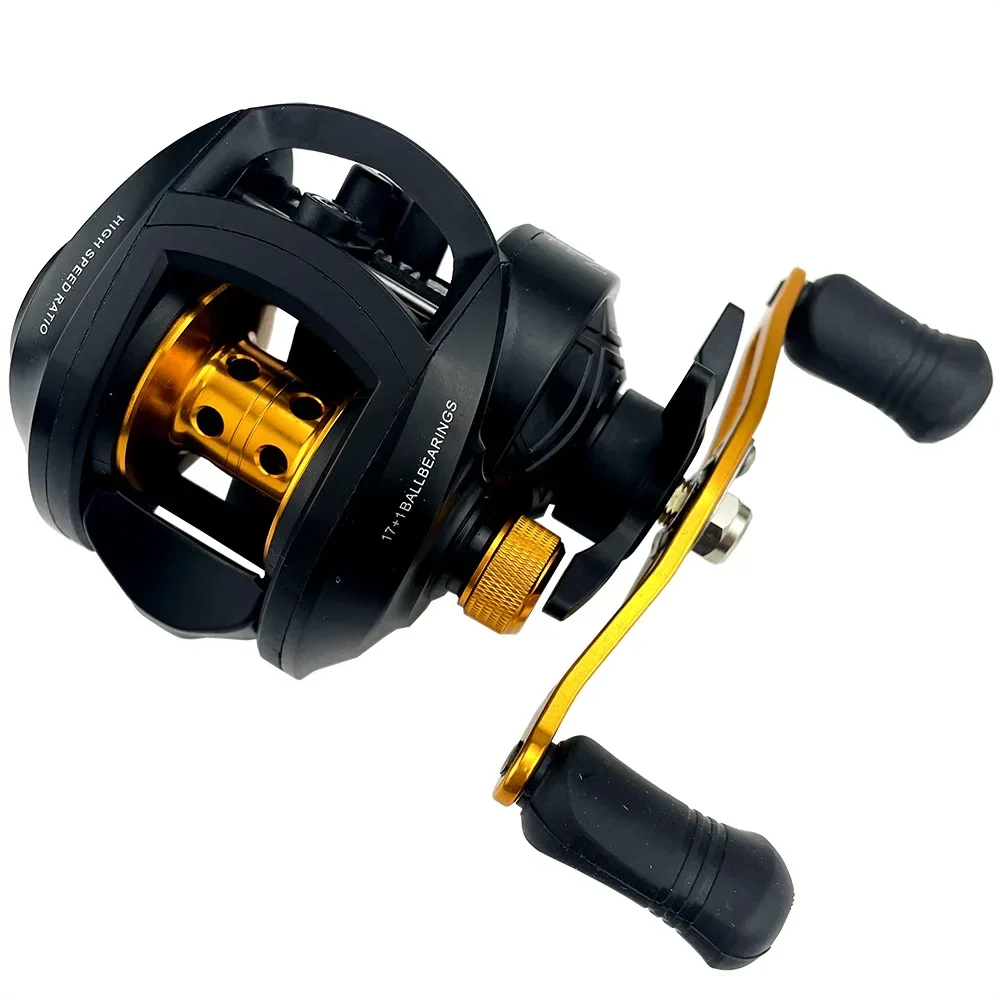 Light Weight Metal Spool Gear Ratio 7.2 1 Max Drag 8KG Fishing Wheel Baitcasting Reel  Fishing Tools