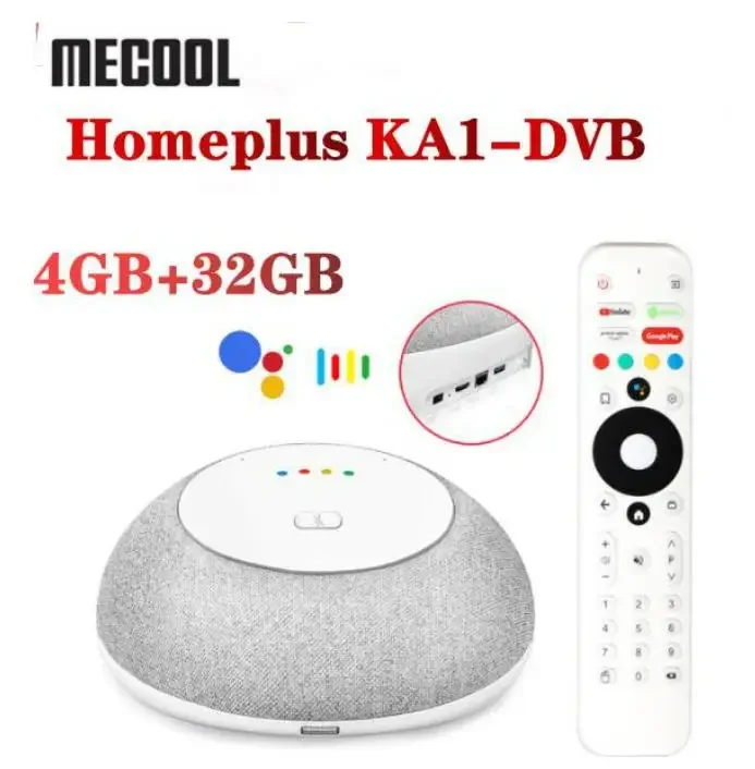 

HOT! Powerful Mecool KA1 Smart TV Box, Android11 S905X4 Quad Core with 2GB DDR4 16GB Emmc 2.4G/5G WiFi, KA1-DVB/OTT Set Top Box