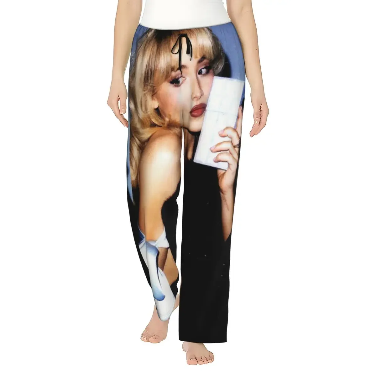 Custom Sabrina Carpenter Eras Tour Women Pajama Pants Lounge Sleep Sleepwear Bottoms with Pockets