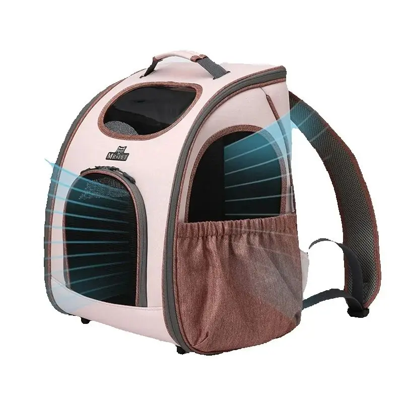 

Cat Backpack Transparent Small Pet Cat Dog Rabbit Hamster Small Animal Breathable Mesh Lightweight Pet Travel Outdoor Walking