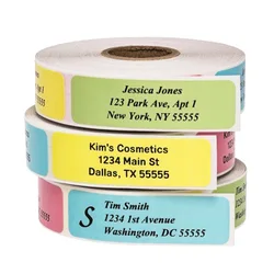 1PC Self-adhesive Sticker Return Address Label Pure Color Advanced Personalized Waterproof and Oil-proof Label