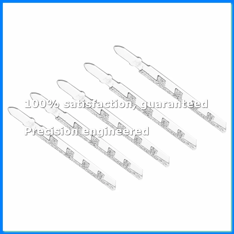 5Pcs 101mm 4 Inch T Shank Jigsaw Blades Diamond Coated Jig Saw Blade Set Masonry Tile Cutting Power Tools Accessories-A23R