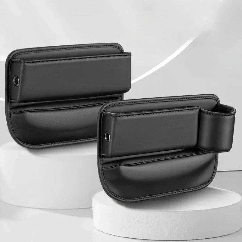 Car Seat Gap Storage Box Multifunctional Storage Bag PU Leather Large Capacity Gap Filling for Phone Card Car Storage Supplies