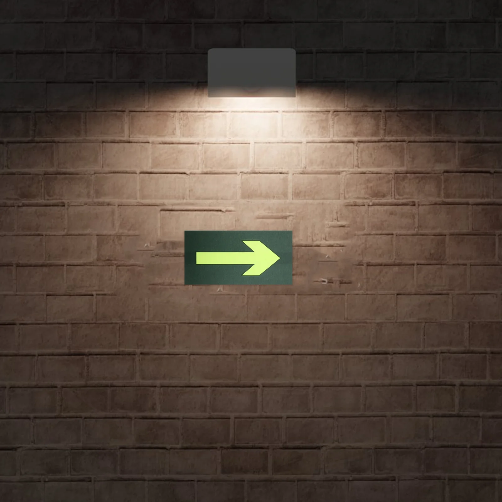 10 Pcs Reflective Arrow Sticker Wedding Glow Arrows Sign Luminous Card Parking Pvc Yard Signs