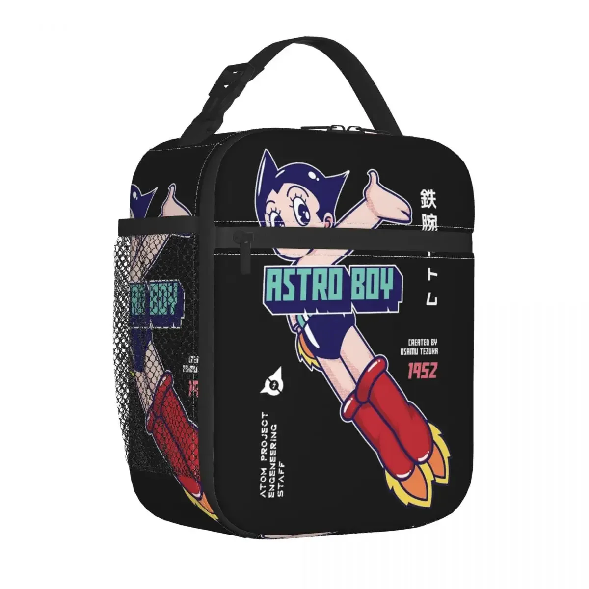 Astro Boy Anime Insulated Lunch Bags Thermal Meal Container AstroBoy Portable Tote Lunch Box for Men Women School Outdoor