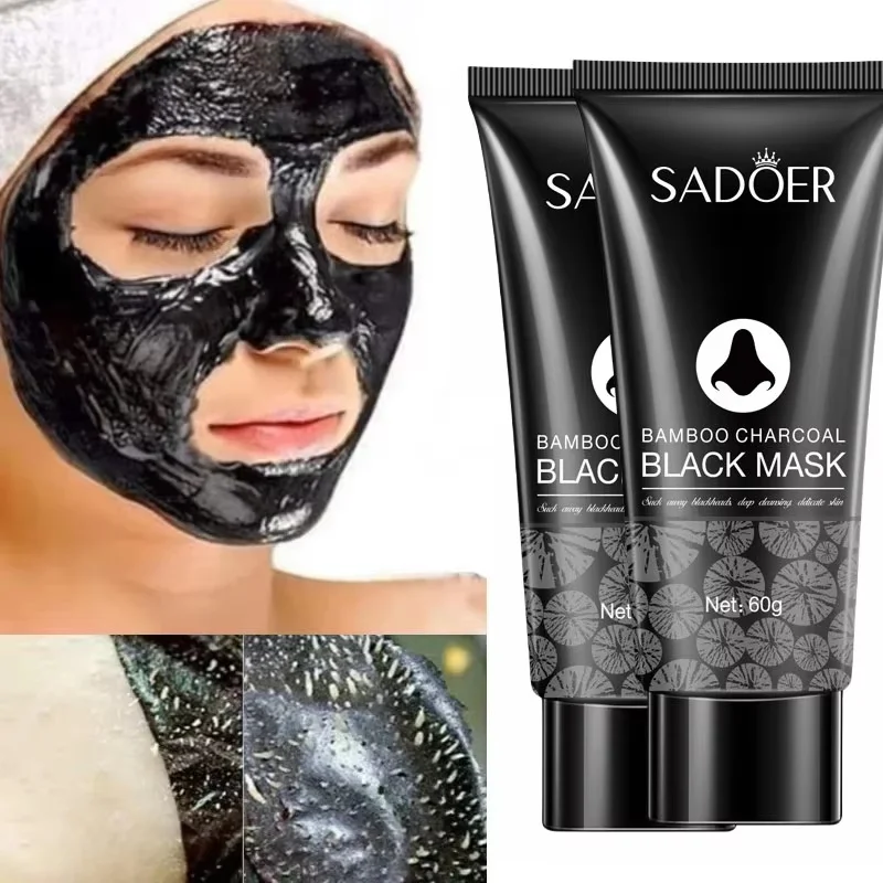 Bambuskohle-Nasenmaske zur Entfernung von Mitessern, Tiefenreinigung, Porenverkleinerung, Aknebehandlung, Hautpflege, Maske gegen schwarze Punkte und Poren