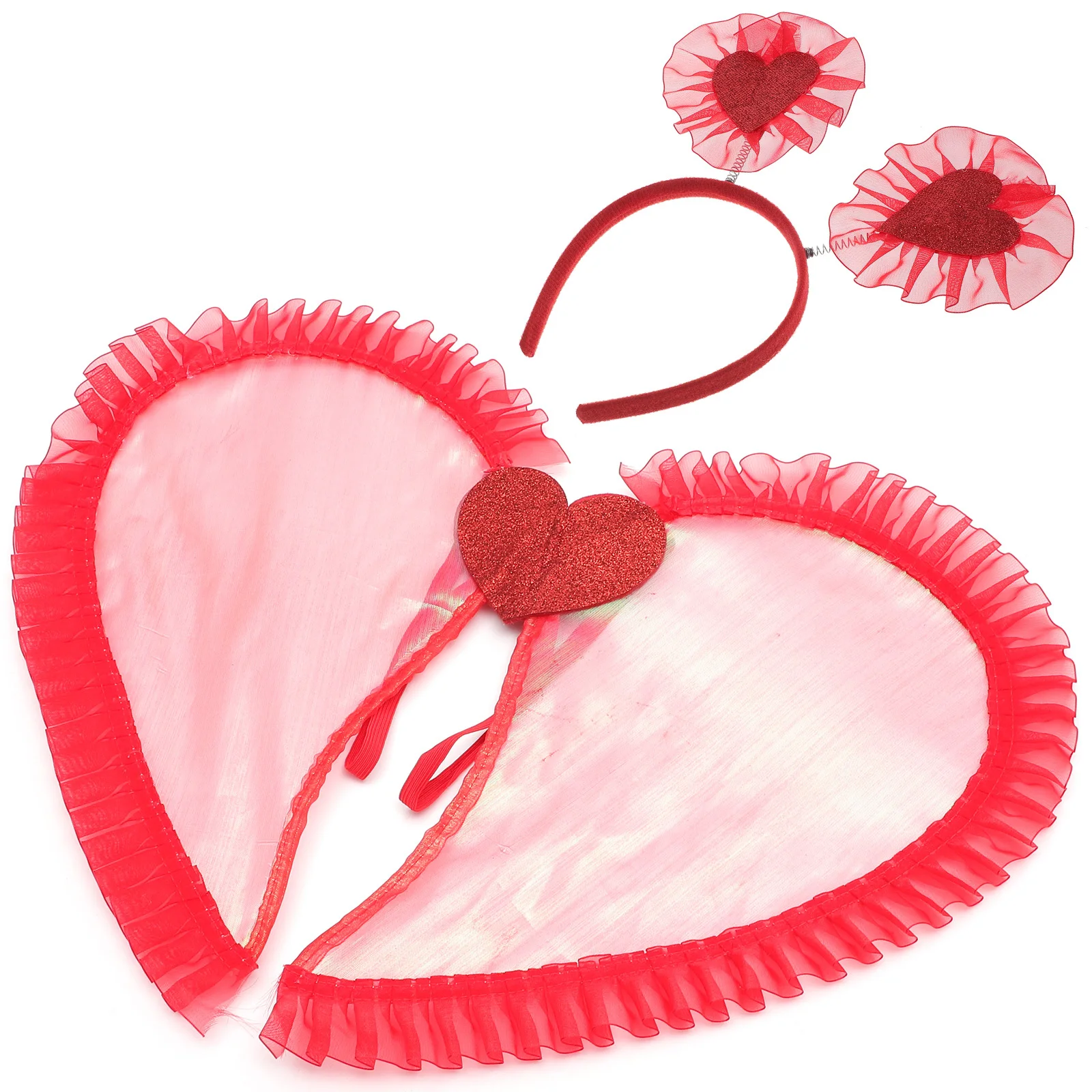 1 set 1 set Kids Prop Cosplay Angel White Fairy Wing voor meisjes Halloween Party Accessoires Angel Kostuum Props Wing voor kinderen