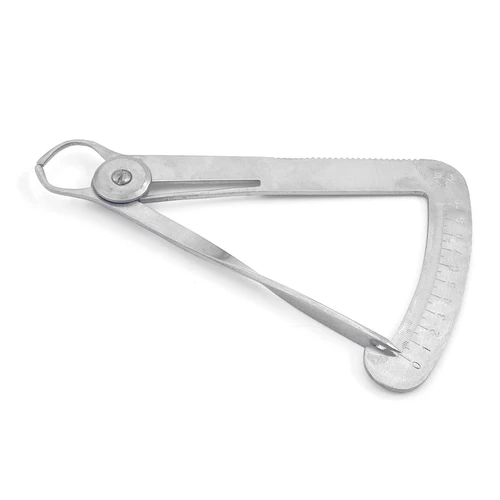 Imagen 2 del producto Calibrador Dental, calibrador Dental para cera de Metal, laboratorio Dental, herramientas de regla de medición de espesor de cera de Metal para dentista de acero inoxidable