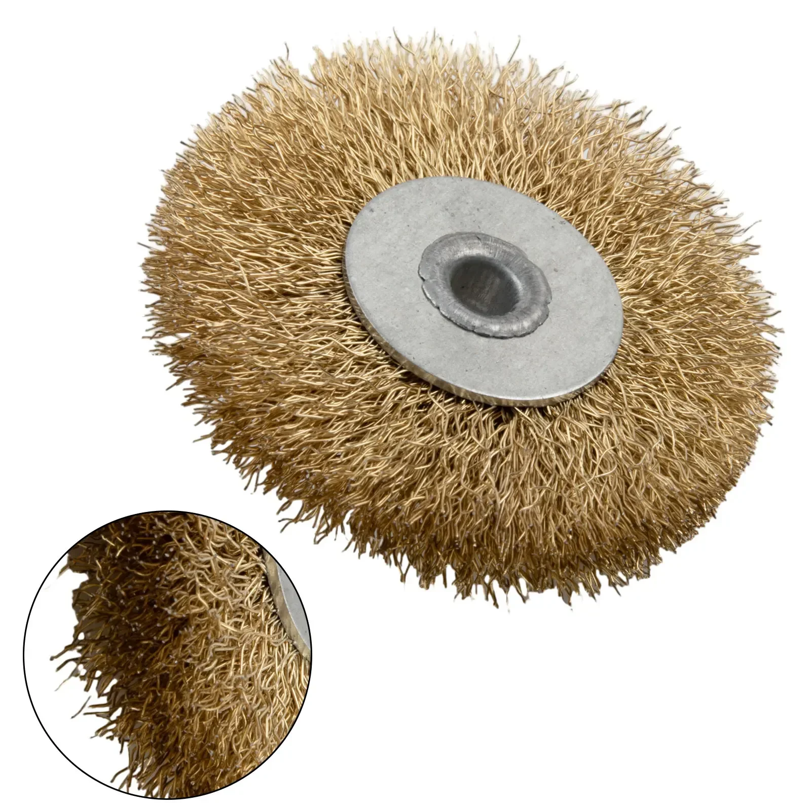 Multipack 3In Flat Crimped Wire Wheel Brush, Perfect for Deburring, Rust Removal, and Finishing for Superior Appearance