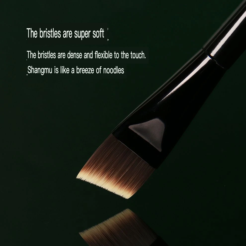 Brosse de fond de teint à lame M53 d'âge inversé, polissage à une ligne, tête plate, tête lisse, brosse de maquillage sans poudre