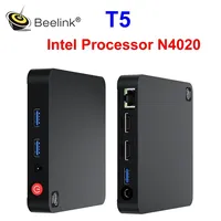 Beelink T5 Mini PC Intel Processor N4020 LPDDR4 4GB 64GB 2.4/5GHz WiFi BT5.0 1000M Dual 4K Display MNI PC Gamer