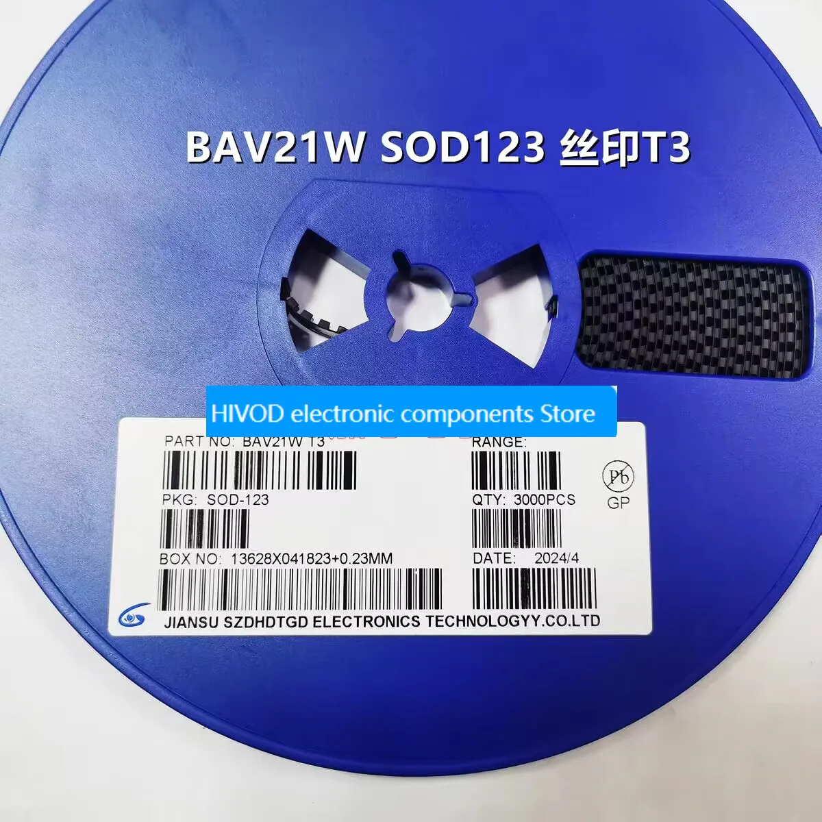 3000PCS BAV21WS BAV21W T3 SOD-323/123 SMD diode 200V/200mA 1206 0805