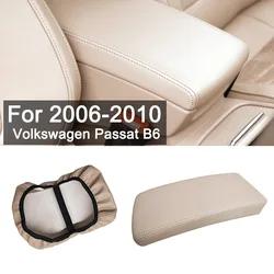 For VW Passat B6 2005 2006 2007 2008 2009 Microfiber Leather Car Interior Center Console Lid Armrest Pad Cover Protection Trim